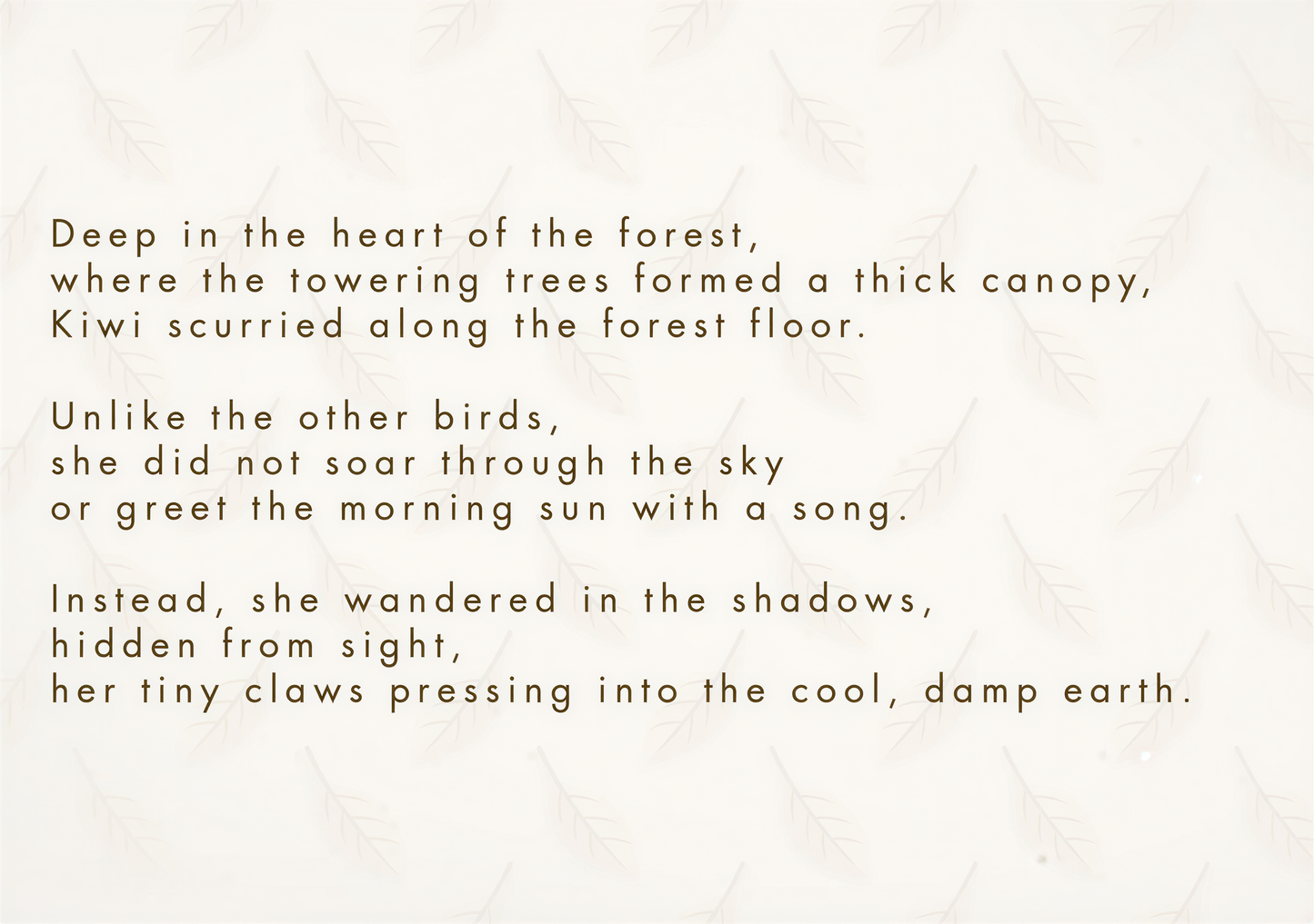 Kiwi’s Hidden Light (Self-Worth & Confidence)