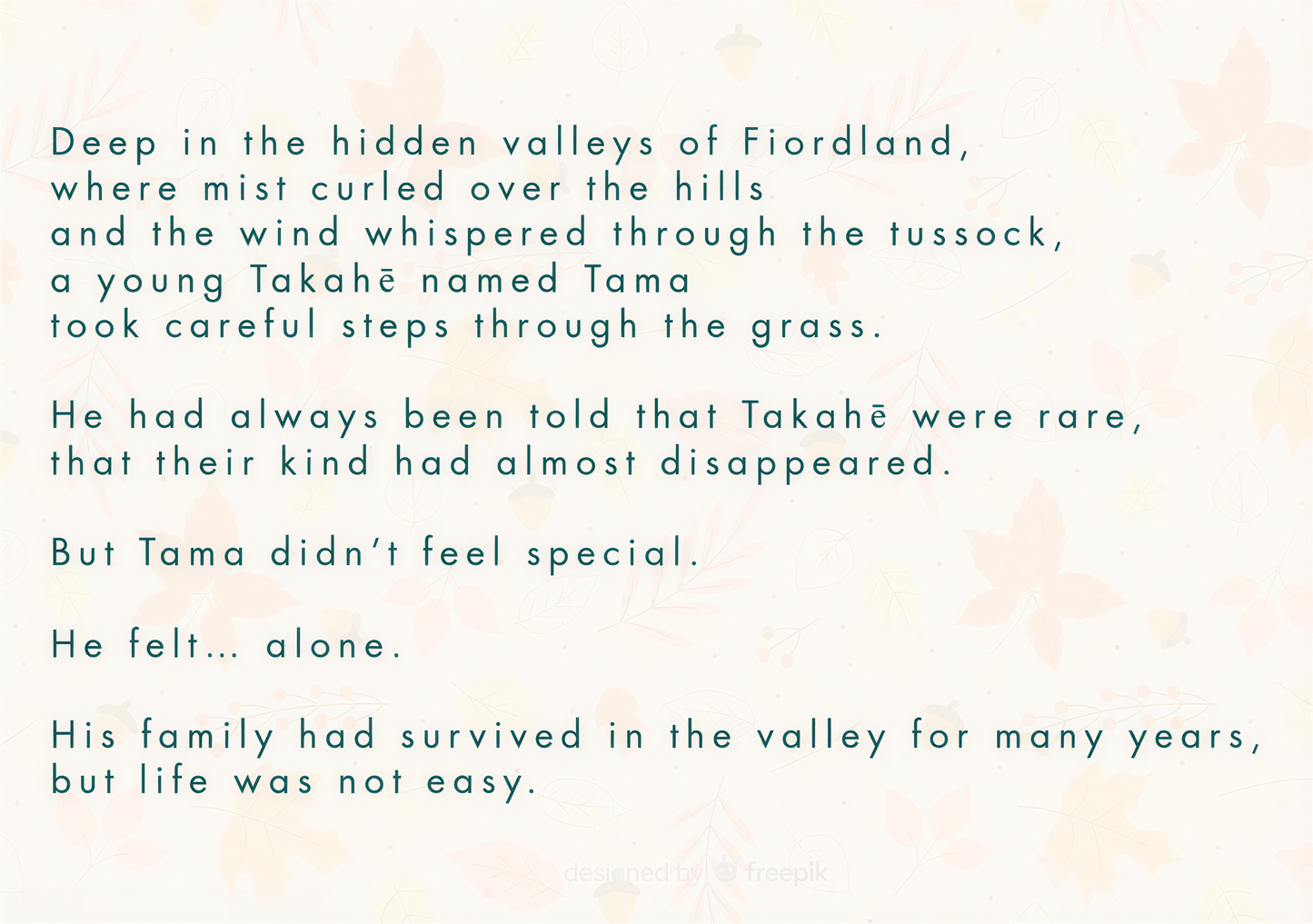 Takahē’s Tale of Tenacity (Perseverance & Hope)